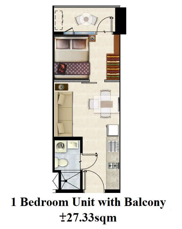 https://manilacondohub-smdc.com/images/properties/grace/unit-layouts/02 - T1 GRACE - 1BR with balcony (+27.33sqm) - Facing Taguig City.webp